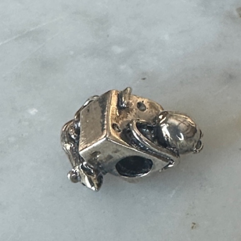RETIRED 2012 Trollbeads Sterling Mice on Cheese Charm RARE - Picture 4 of 4